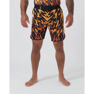 Kingz Flame Shorts Preto-Laranja