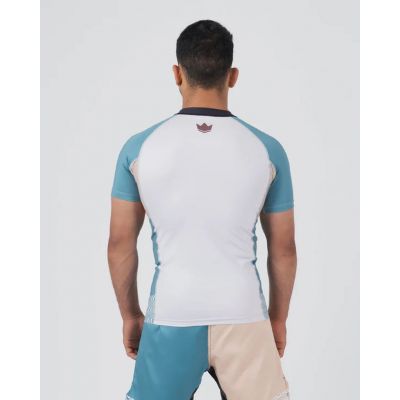 Kingz Flow Rashguard Blanco-Celeste