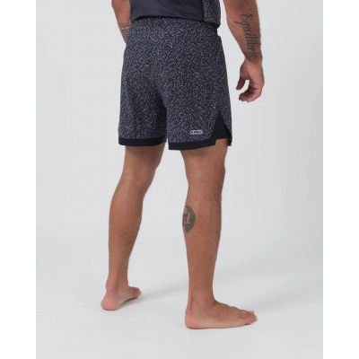 Kingz Hybrid Shorts Nero-Bianco