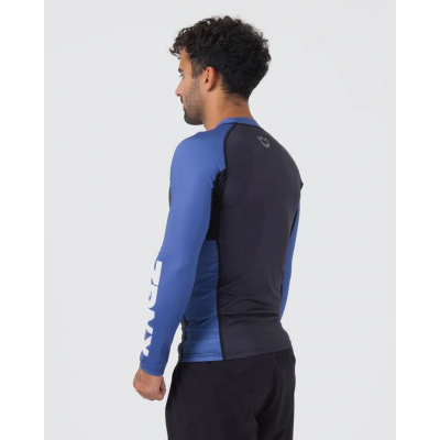 Kingz Ranked Performance V2 L/S Rashguard Black-Blue