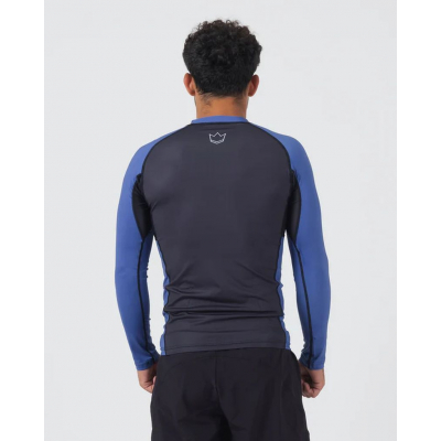 Kingz Ranked Performance V2 L/S Rashguard Black-Blue