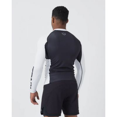 Kingz Ranked Performance V2 L/S Rashguard Black-White