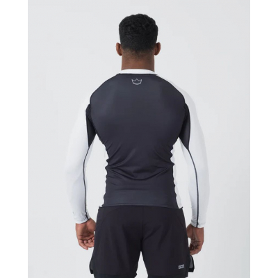 Kingz Ranked Performance V2 L/S Rashguard Black-White