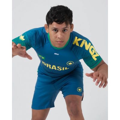 Kingz Rashguard MI-K Roots Onca Pintada Blå