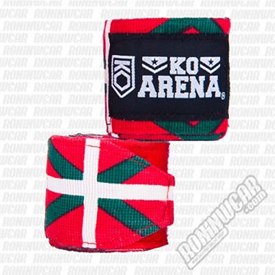 KOARENA Handwraps Flag Series Basque Country Rosso-Verde