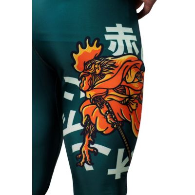 KOARENA Samurai Chicken Spats Verde-Arancione