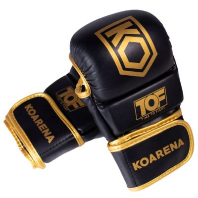 KOARENA Sparring Gloves TOF Negro-Oro