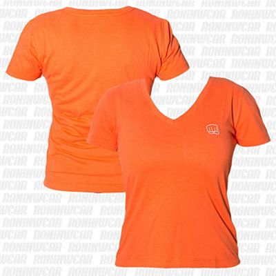 Koral Baby Look Punch T-shirt Naranja