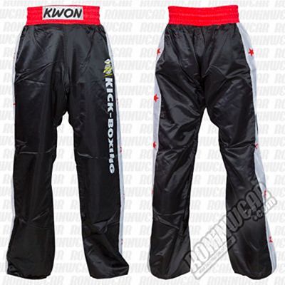 Kwon Kickboxing Satin Pants Preto