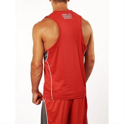 Leone 1947 Corner Boxing Singlet Rojo