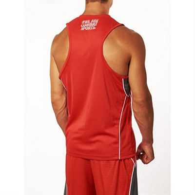 Leone 1947 Corner Boxing Singlet Rojo