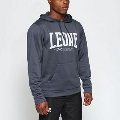 Leone 1947 Logo Hooded Sweatshirt Grau
