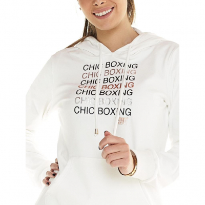 Leone 1947 Sudadera Mujer C/capucha No Zip CHIC BOXING Blanc