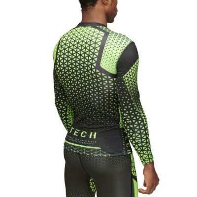 Leone 1947 Tech Long Sleeves T-shirt Black-Fluorescent