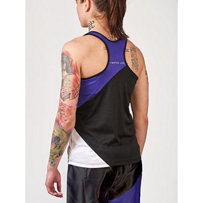 Leone 1947 Woman Boxing Singlet Fighter Life Nero-Viola