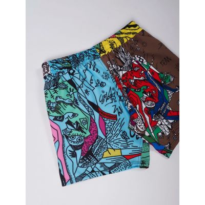 Manto Fight Shorts WICKY Multicolored