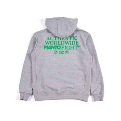 Manto Hoodie Represent Gris-Verde