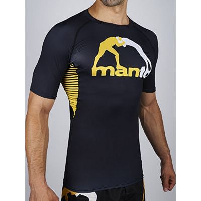 Manto Logo Rashguard Negro-Blanco