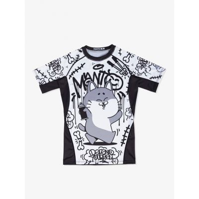 Manto Rashguard DEBZA Blanco-Negro