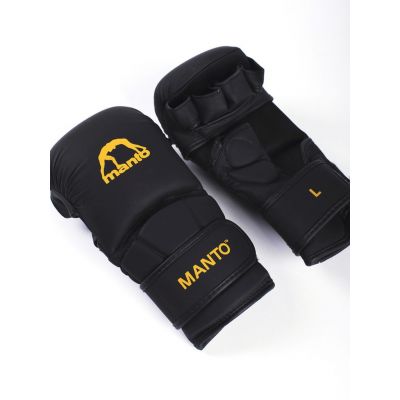 Manto Shooter MMA Gloves ESSENTIAL Negro-Amarillo