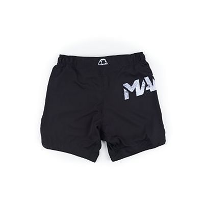 Manto Stencil Fight Shorts Black-White