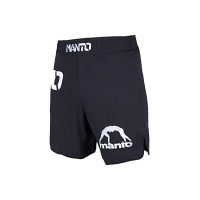 Manto Stencil Fight Shorts Black-White