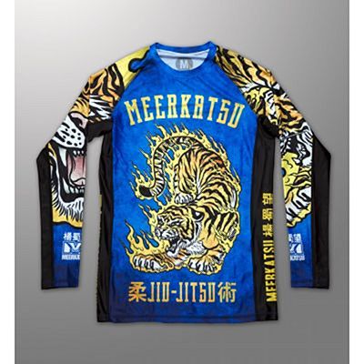 Meerkatsu Fire Tiger Rashguard Blu