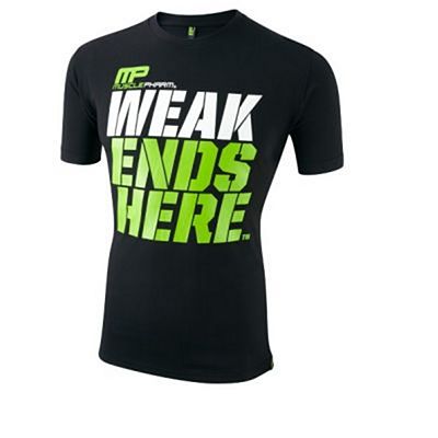 Muscle Pharm MPTS404 Weak Ends Here Black