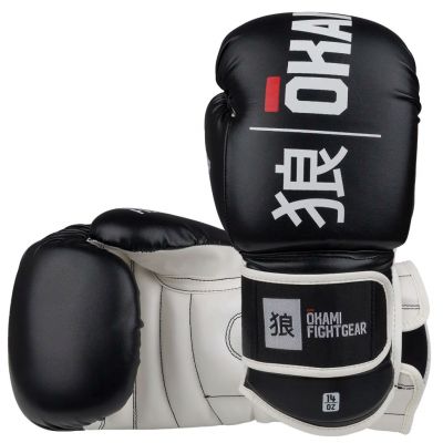 Okami Boxing Gloves Rumble Negro-Blanco