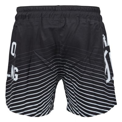 Okami Fight Shorts Big Kanji Black-White