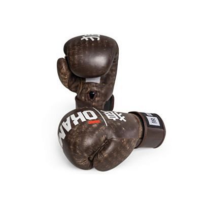 Okami Fightgear Hi-Pro Boxing Gloves Vintage Leather Marron