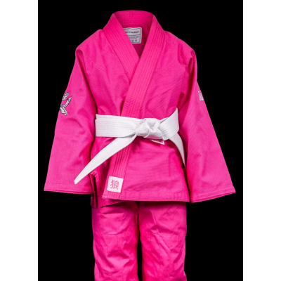 Okami Kids BJJ Gi Set Hajimari Rosa