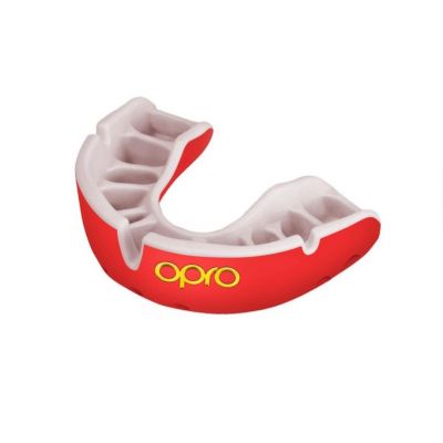 OPRO Adult Gold Rojo-Blanco