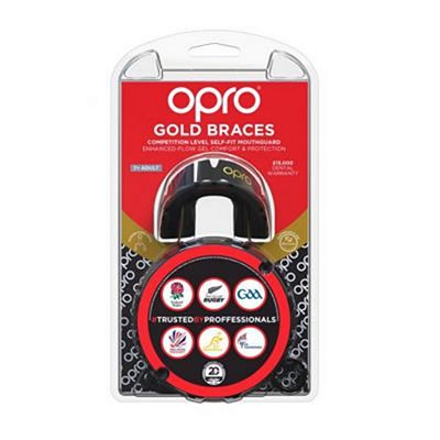 OPRO Gold Braces Schwarz