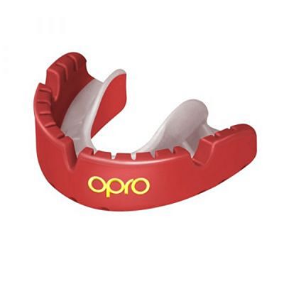 OPRO Gold Braces Red