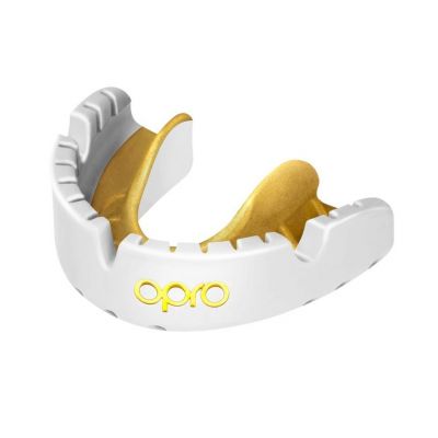 OPRO Gold Braces Branco-Dourado