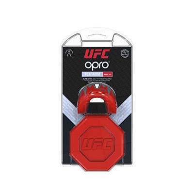 OPRO Self-fit UFC Platinum Fangz Mouthguard Vermelho