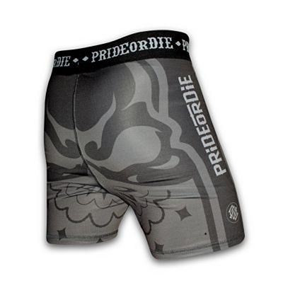 Pride Or Die Compression Shorts Ruthless Negro-Gris