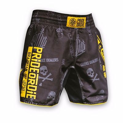 Pride Or Die Hang Loose Fightshorts Szürke-Sárga