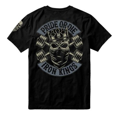 Pride Or Die Iron Kings Tee Black-Grey