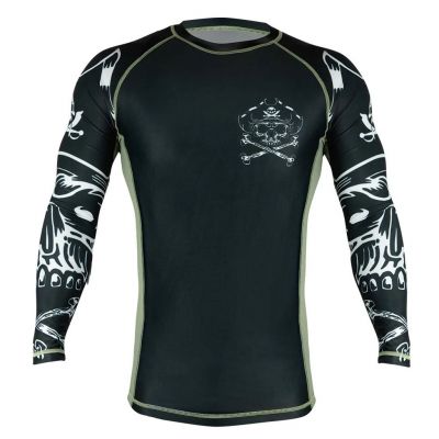 Pride Or Die Pirate V2 Rashguard Fekete-Zöld