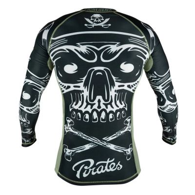 Pride Or Die Pirate V2 Rashguard Nero-Verde