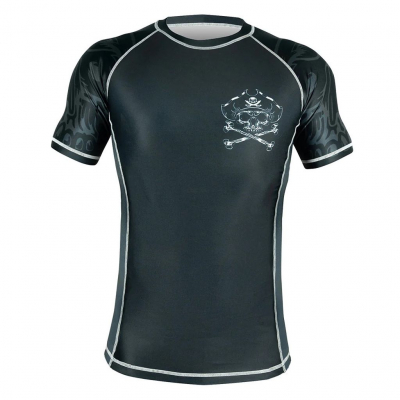 Pride Or Die Pirate V2 Rashguard S/S Preto-Cinza