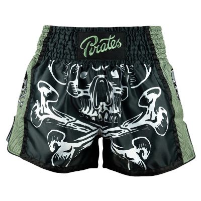 Pride Or Die Pirate V2 Short Muay Thai Black-Green