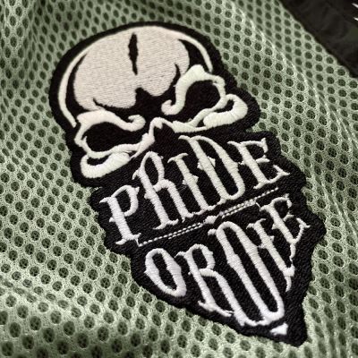 Pride Or Die Pirate V2 Short Muay Thai Negro-Verde