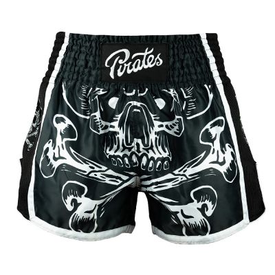 Pride Or Die Pirate V2 Short Muay Thai Black-White