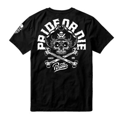 Pride Or Die Pirate V.2 T-shirt Preto