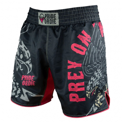 Pride Or Die Prey On The Strong MMA Short Black