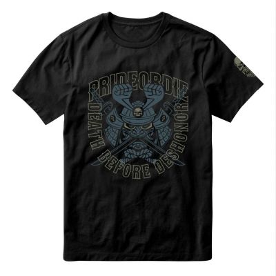 Pride Or Die Samurai T-shirt Preto