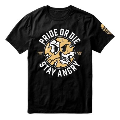 Pride Or Die Stay Angry T-Shirt Black